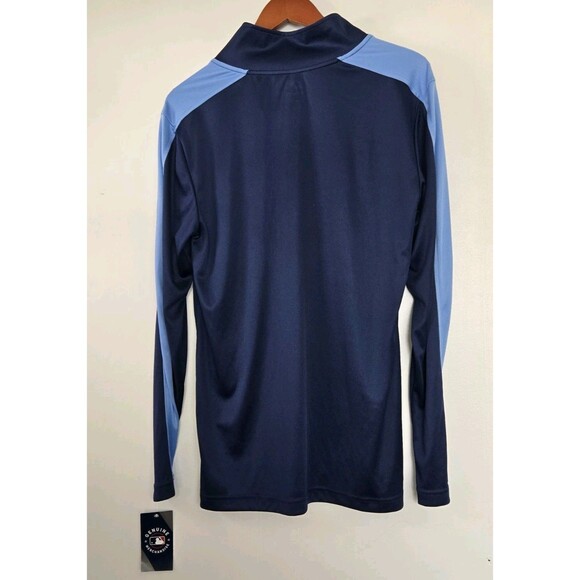 Tampa Bay Rays Jacket Mens M Majestic Cool Base Quarter Zip MLB Pullover NWT - Picture 6 of 8
